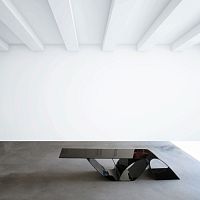 Original design sideboard table DENALIpolycarbonatepolycarbonate baserectangular