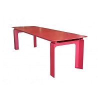 Contemporary table GANIMEDEpainted steelCOR-TEN® steelpainted steel base