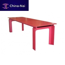 Contemporary table GANIMEDEpainted steelCOR-TEN® steelpainted steel base