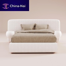 Double bed LINAHcontemporaryupholsteredwith upholstered headboard