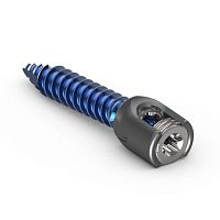 Lumbar pedicle screw polyaxialtitanium