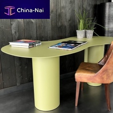 Free-standing desk KOMODOcontemporarythermo-lacquered steelwhite