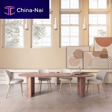 Contemporary table CARMEN fiber-reinforced concreteconcrete baseround
