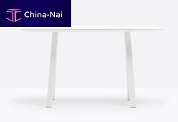 Contemporary high bar table ARKI ARK107laminatesteel baserectangular