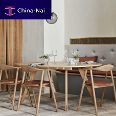 Contemporary dining table NEW MOOD SERIESwoodlaminateoak base