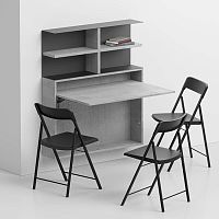 Wall-mounted desk BUREAU2-4 personcontemporarylaminate