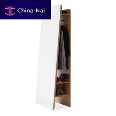 Contemporary entryway cabinet PETRA oaklacquered woodwalnut