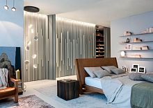 Modular wardrobe Bamboo contemporarylacquered woodstained wood