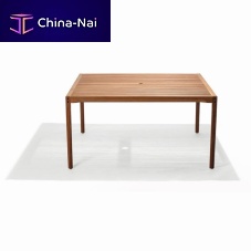 Contemporary table CATARINAwoodensquareoutdoor