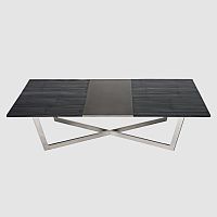 Contemporary coffee table MADISONbamboostainless steelstainless steel base