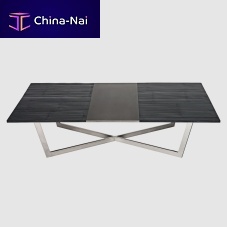 Contemporary coffee table MADISONbamboostainless steelstainless steel base