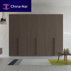 Contemporary wardrobe ZN702woodenwith swing doorsmirrored