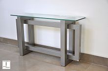 Contemporary sideboard table THASOScrystalironlacquered metal