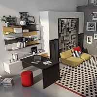 Contemporary desk TWISTwooden