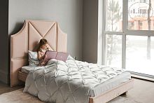 Single bed MILANtraditionalupholsteredwith headboard