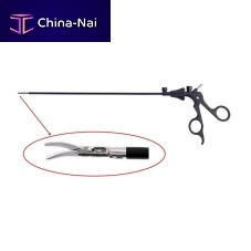 Laparoscopic scissors for humanscurved
