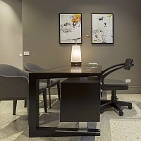 Executive desk ZENOfree-standingcontemporarywood veneer