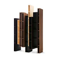 Modular bookcase SKYLINEoriginal designmapleplywood