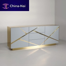 Contemporary sideboard Odessawood veneermaplewith swing doors