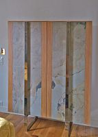Modern wardrobe GERSHWIN: 20000wood veneerpainted steelepoxy
