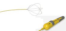 Kidney stone extraction endoscopic basket tipless