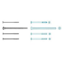 General purpose compression bone screw cannulatedlockingcortical