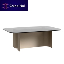 Contemporary coffee table KENTIAglassiron baserectangular