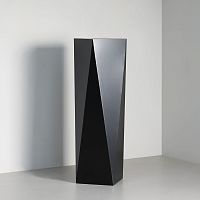 Contemporary pedestal Balzac Plinthsteelbrassbronze
