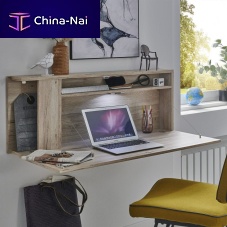 Contemporary secretary desk JUIST PLUSoakwith storagewith shelf
