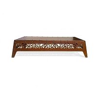 Contemporary coffee table HANAMI COR-TEN® steelsteel baserectangular