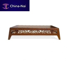 Contemporary coffee table HANAMI COR-TEN® steelsteel baserectangular