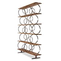 Modular shelf FLYING CIRCLESoriginal designashAmerican walnut