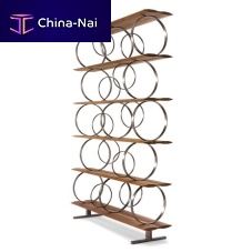 Modular shelf FLYING CIRCLESoriginal designashAmerican walnut