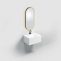 Wall-mounted bathroom mirror CL/08.12.045.21contemporaryovalmetal