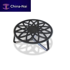 Contemporary coffee table TL69 GALILEOglasswooden baseround