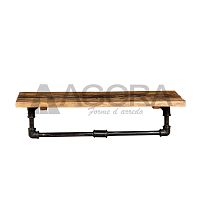 Wall-mounted shelf 90 & 120traditionalsolid woodlacquered metal