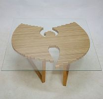 Original design table WUTANG glassoak base2 person