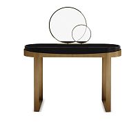 Contemporary dressing table ALDRICHlacquered woodbrushed brass