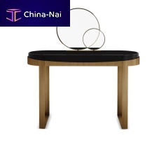 Contemporary dressing table ALDRICHlacquered woodbrushed brass