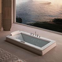 Home bathtub AURA UNOcontemporaryhydromassagechromotherapy