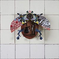Wall-mounted shelf JOHNoriginal designMDFwith storage compartment