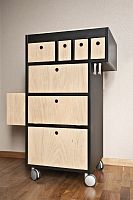 Contemporary bar cabinet SMART BUTLERmetalwooden