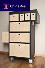Contemporary bar cabinet SMART BUTLERmetalwooden