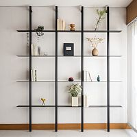 Wall-mounted shelf BLACKcontemporarycarbon fiberbedroom