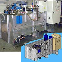 Electrically-powered hydraulic power unit with combustion engineair-drivenhydraulic motor