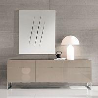 Contemporary sideboard Edomadialacquered MDFpainted steelchrome steel