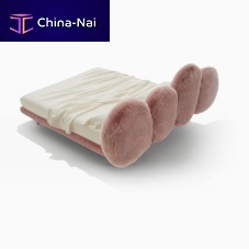 Double bed Cipriaoriginal designupholsteredwith headboard