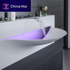 Wall-mounted washbasin AMERIS-01Solid Surfacecontemporary