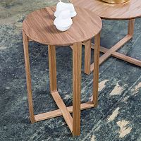 Contemporary side table Delta 722oakbeechoak base