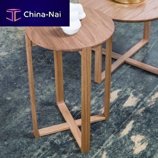 Contemporary side table Delta 722oakbeechoak base